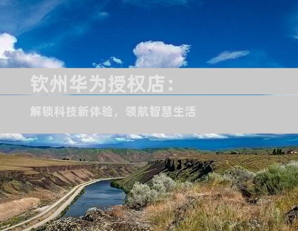 钦州华为授权店：解锁科技新体验，领航智慧生活