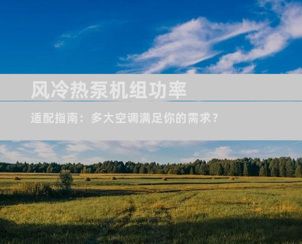 风冷热泵机组功率适配指南：多大空调满足你的需求？